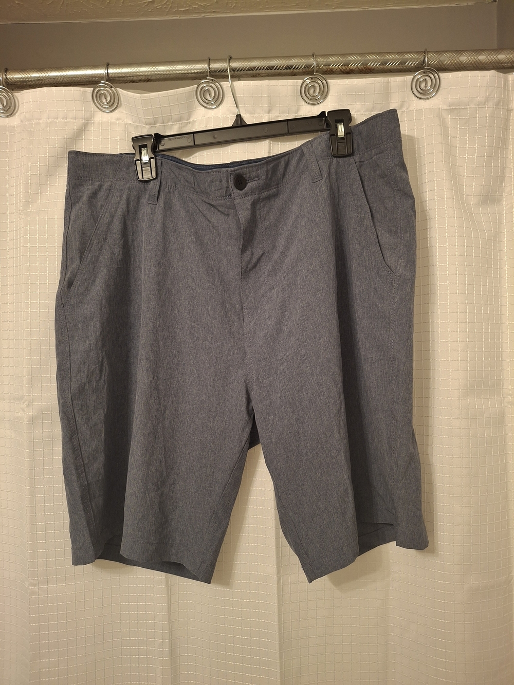 Men's Lightweight Blue Grey Casual Shorts